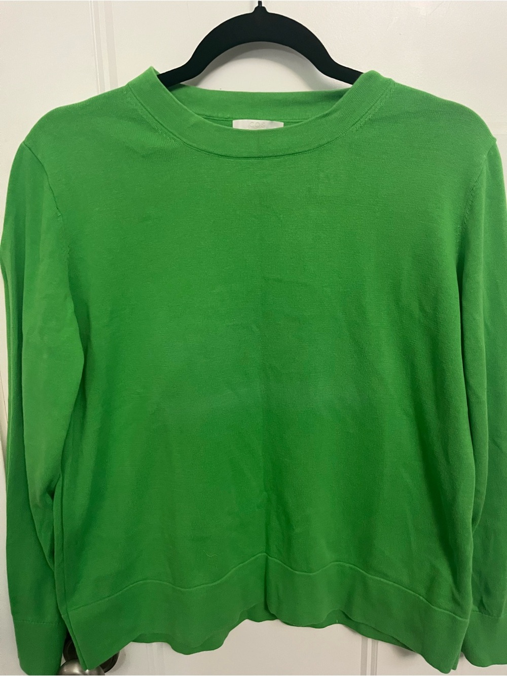 COS Bright Green Crewneck Sweater